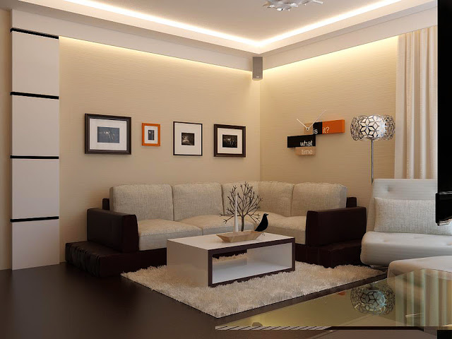 11 Foto Contoh Desain Modern Minimalis Ruang Tamu Rumah Tipe 36