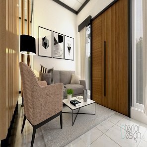 jasa desain interior rumah jepara; ruang tamu gaya minimalis