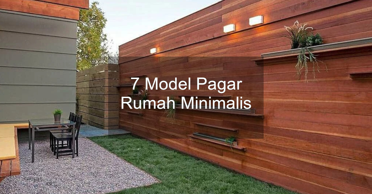model pagar rumah minimalis