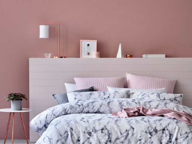 desain kamar tidur nuansa pink