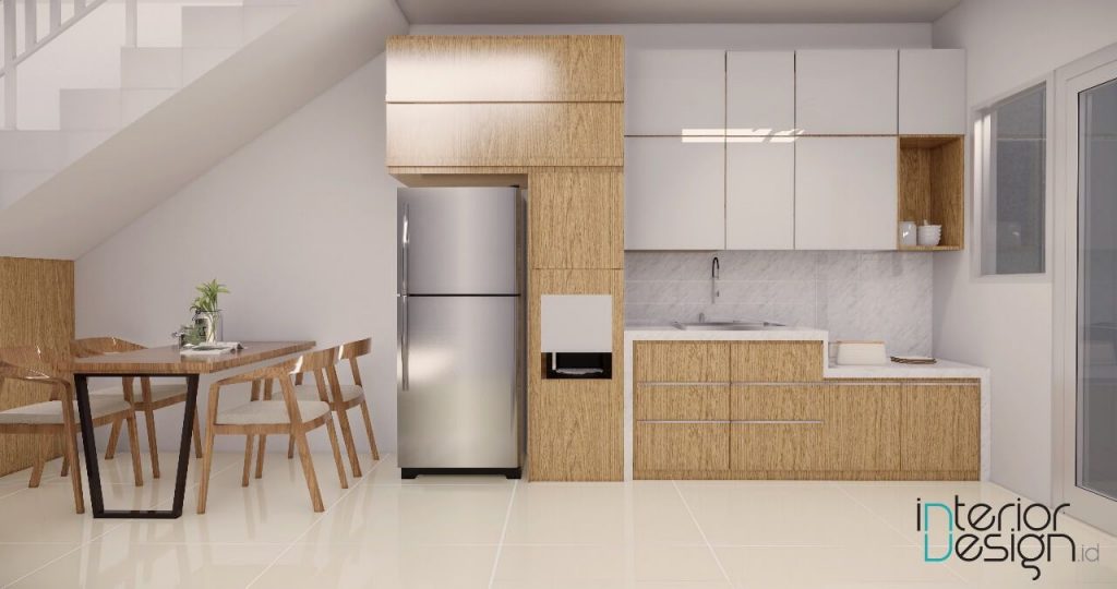 interior dapur dan ruang makan modern