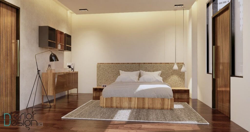 interior kamar tidur modern natural