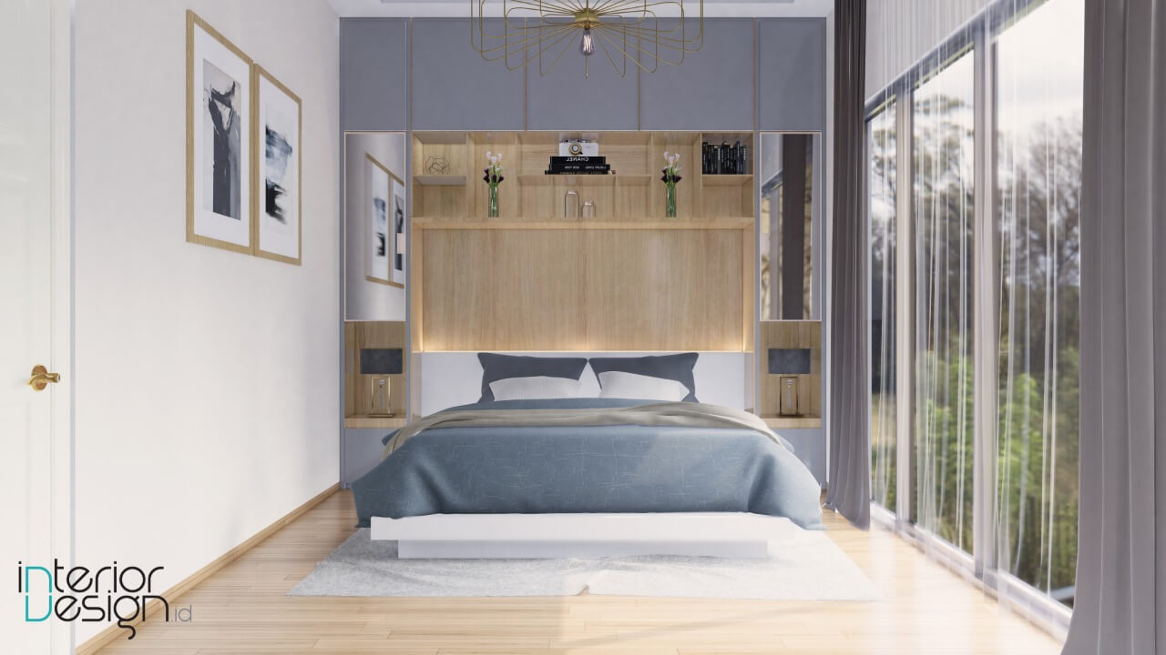 Desain kamar tidur gaya modern