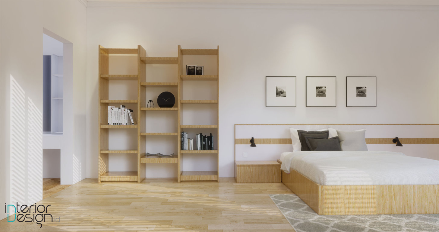desain kamar tidur gaya modern natural