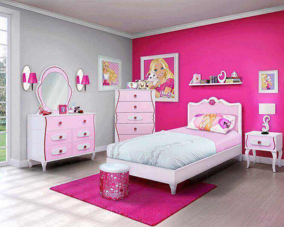 desain kamar tidur barbie