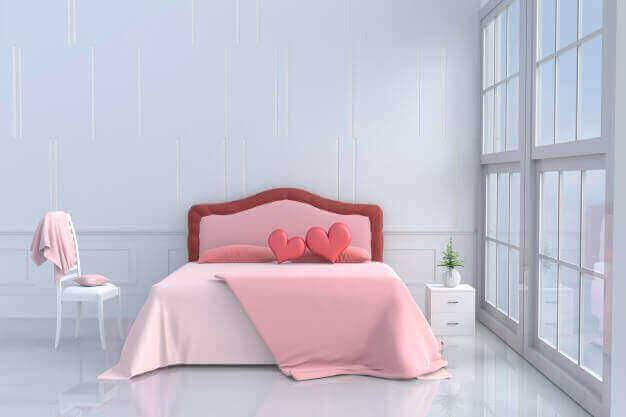 dekorasi kamar tidur valentine