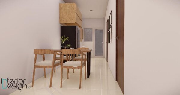 interior dapur dan ruang makan modern