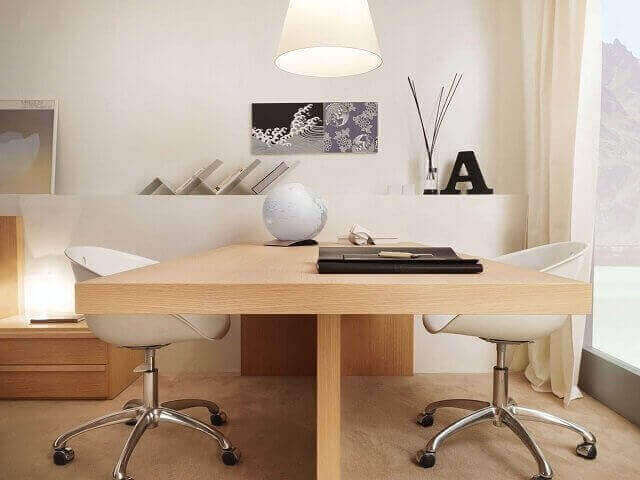 meja kerja minimalis untuk pengguna ganda