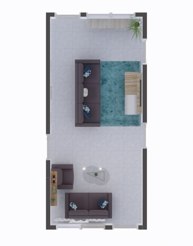 ruang tamu modern