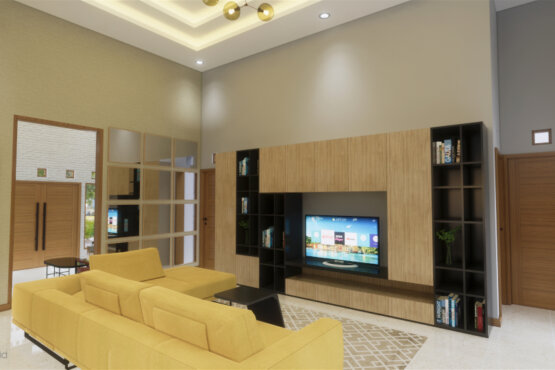 interior ruang keluarga modern