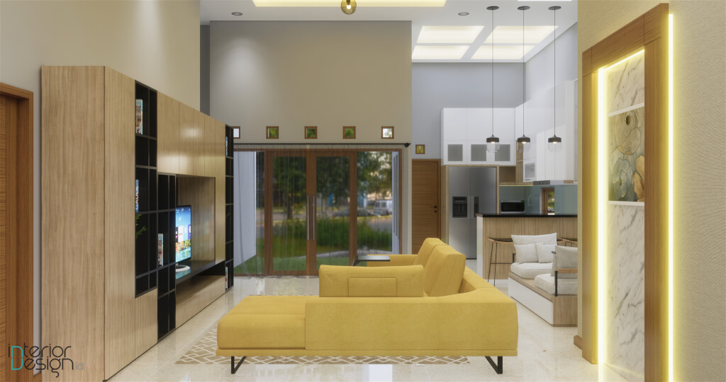 desain interior ruang keluarga modern
