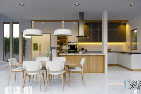 desain interior dapur dan ruang makan