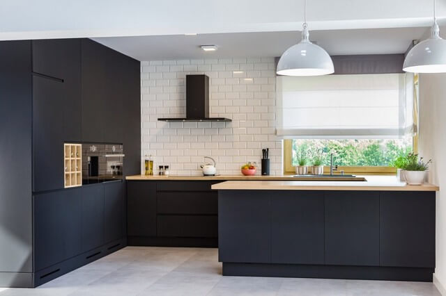warna cat dapur matte black - Inspirasi Desain Warna Cat Dapur Terbaik, Menjadikan Dapur Terlihat Lebih Menyenangkan