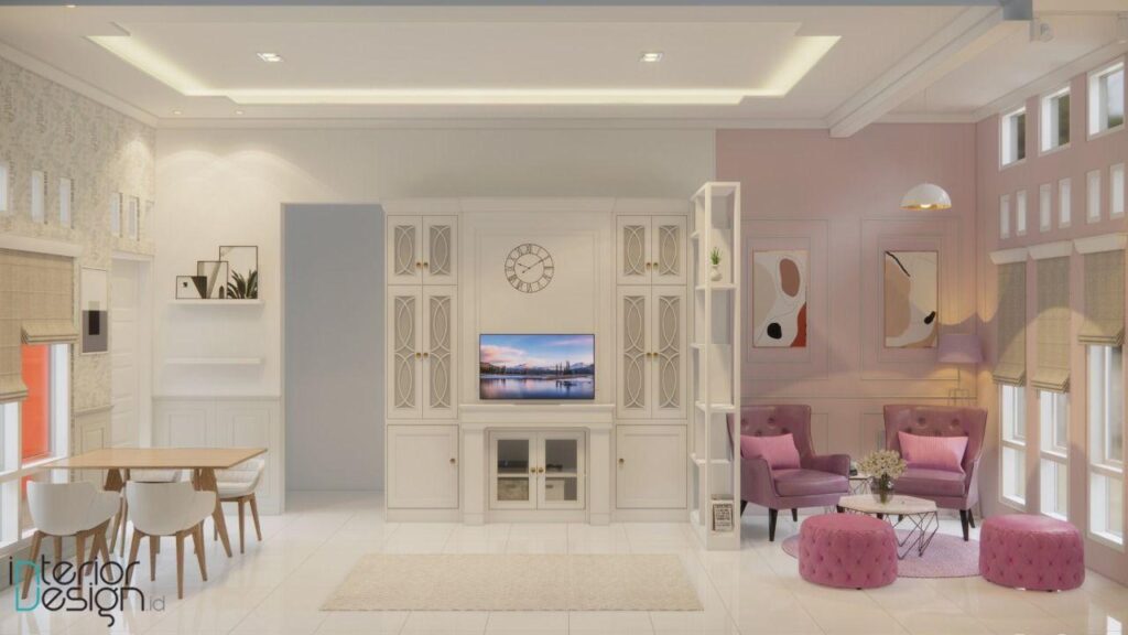 desain living room bekasi