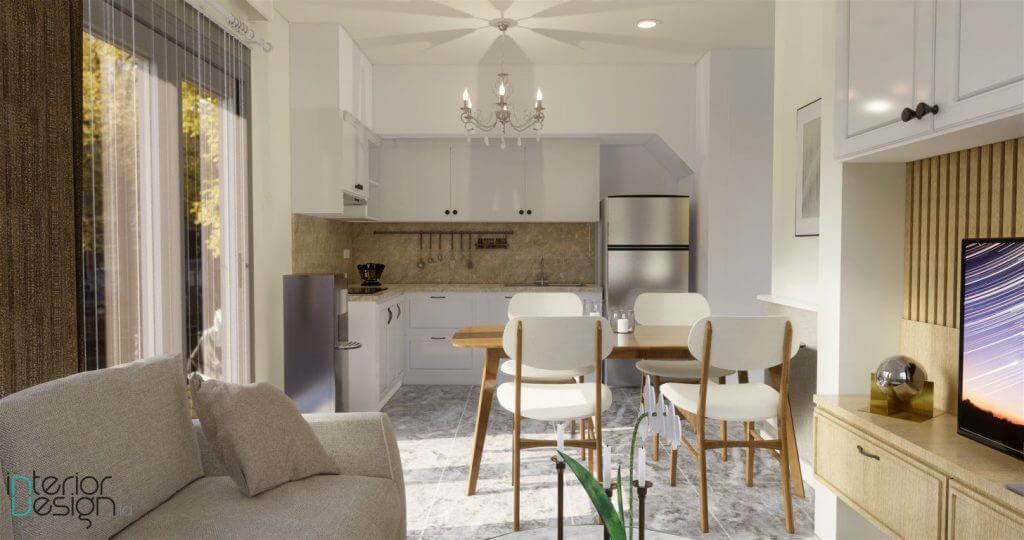 Gaya Desain Minimalis Kreasikan Ruang Keluarga Plus Ruang Dapur Yang Cantik Fungsional