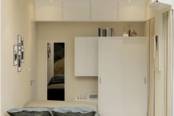 Interior kamar tidur modern minimalis