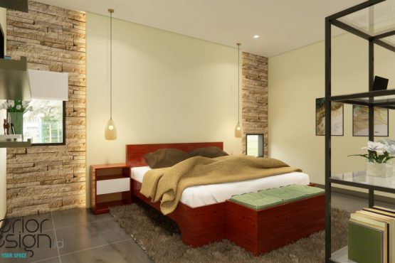 interior kamar tidur modern natural