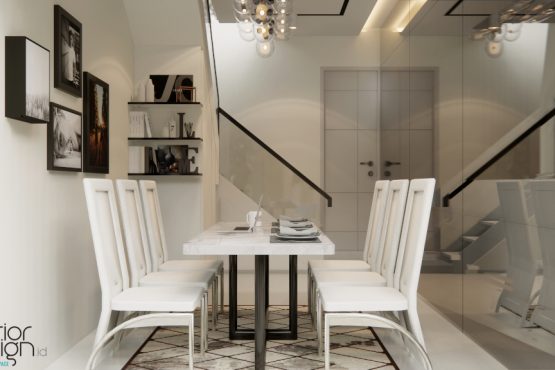interior ruang makan gaya modern luxury