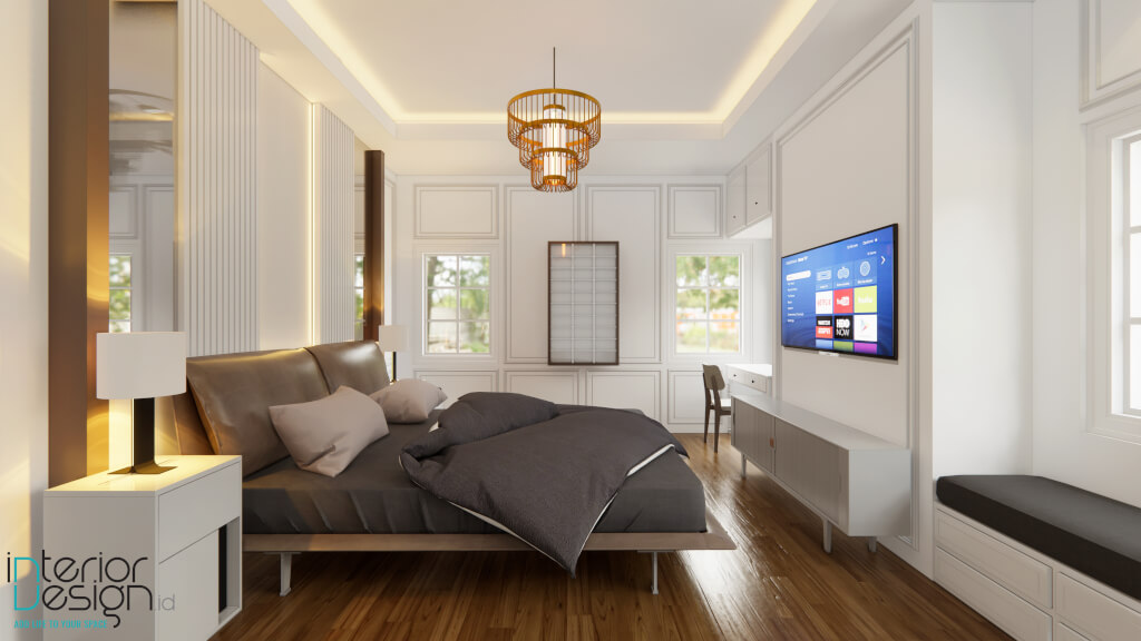 interior kamar tidur modern amarican style
