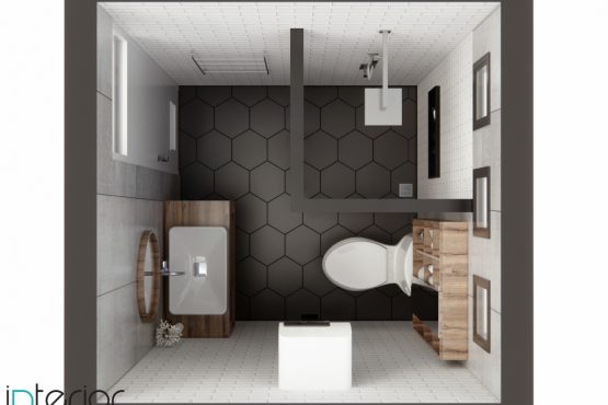 interior kamar mandi minimalis industrial