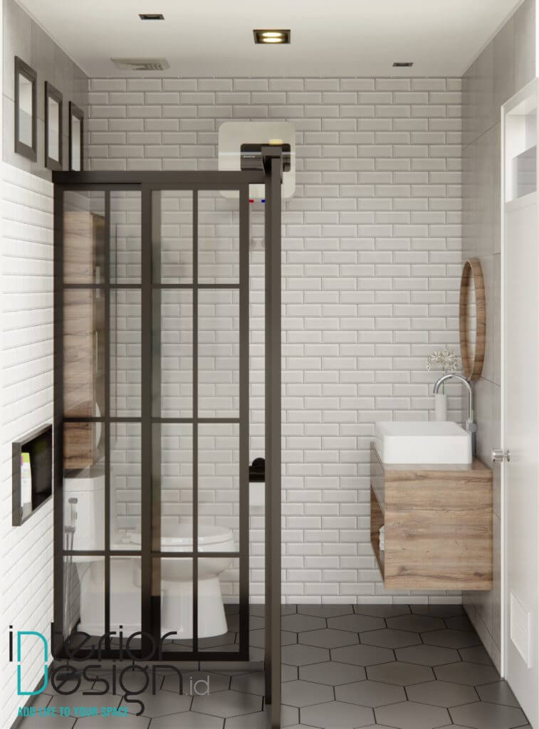 interior kamar mandi minimalis industrial