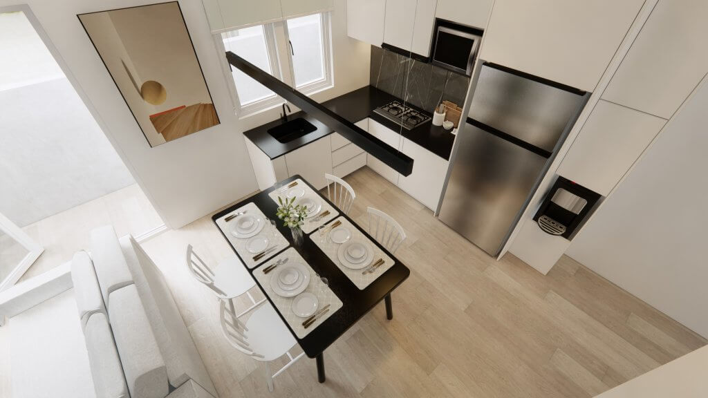 interior dapur minimalis ukuran 2x3