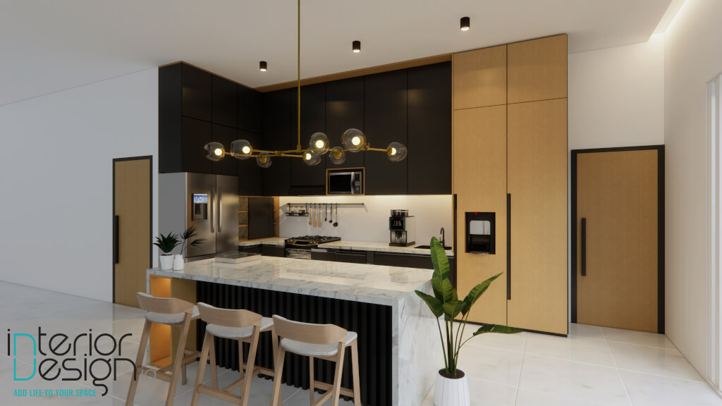 interior dapur gaya kontemporer