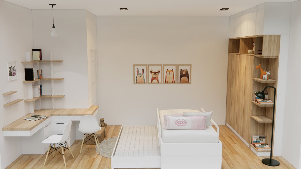 interior kamar anak gaya minimalis