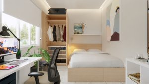 desain rumah minimalis 2 lantai, hunian modern kekinian