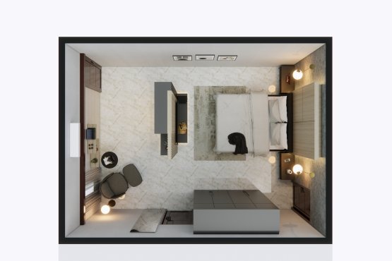 contemporary design interior for bedroom