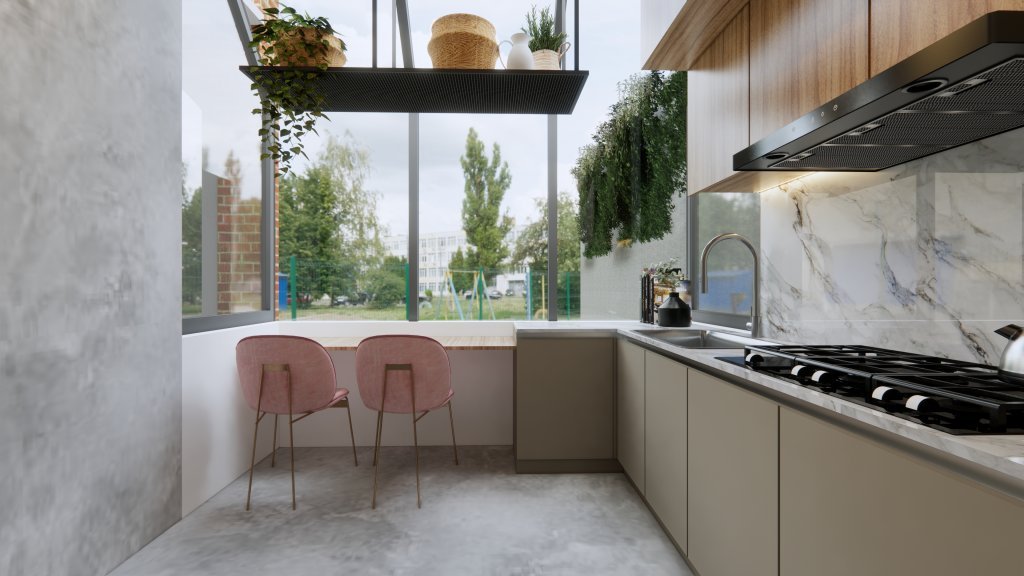 dapur di rumah modern minimalis