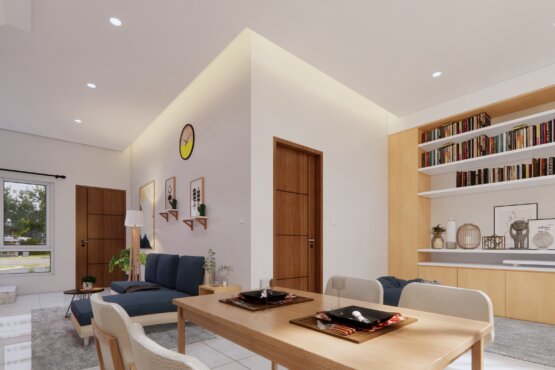 interior dekorasi ruang keluarga minimalis