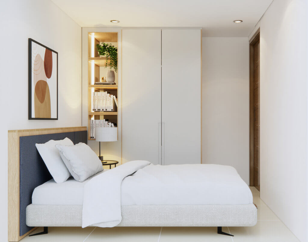 desain interior kamar tidur natural dengan hiasan sederhana