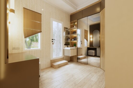 built-in furniture kamar tidur modern