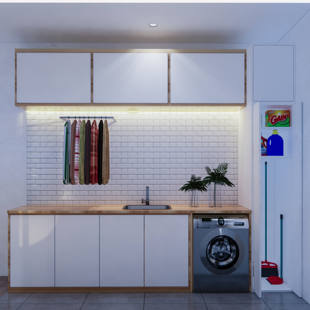 desain laundry room modern