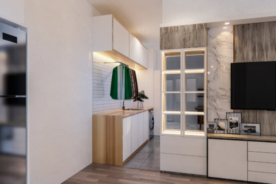 desain interior laundry room modern