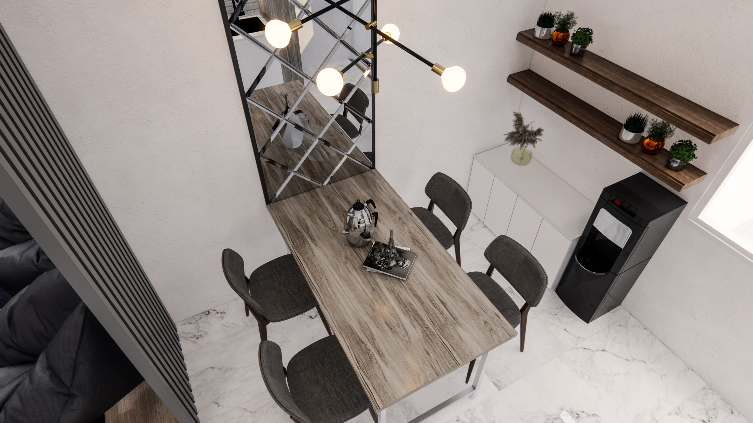 ruang makan dan dapur modern