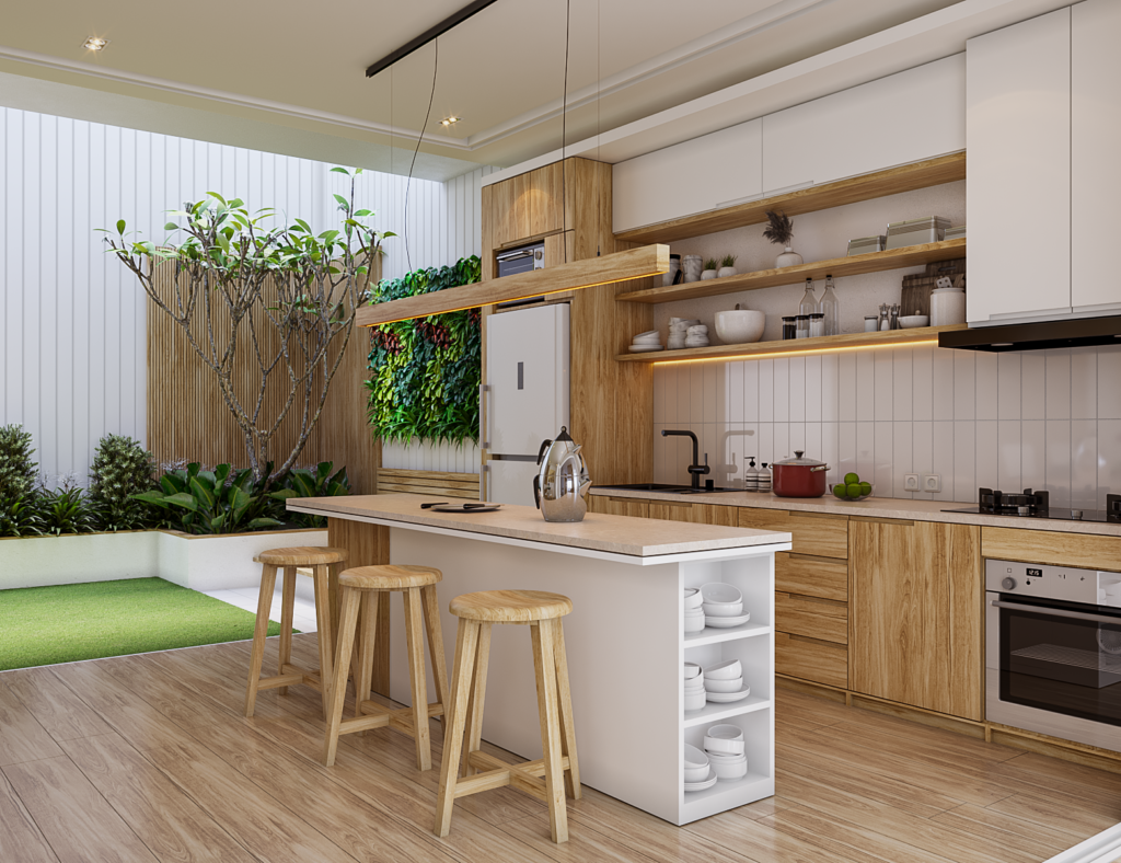 Interior Dapur Dan Ruang Makan Japandi Yang Simpel Dan Gaya