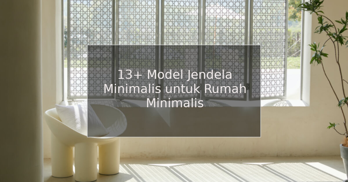 model jendela minimalis