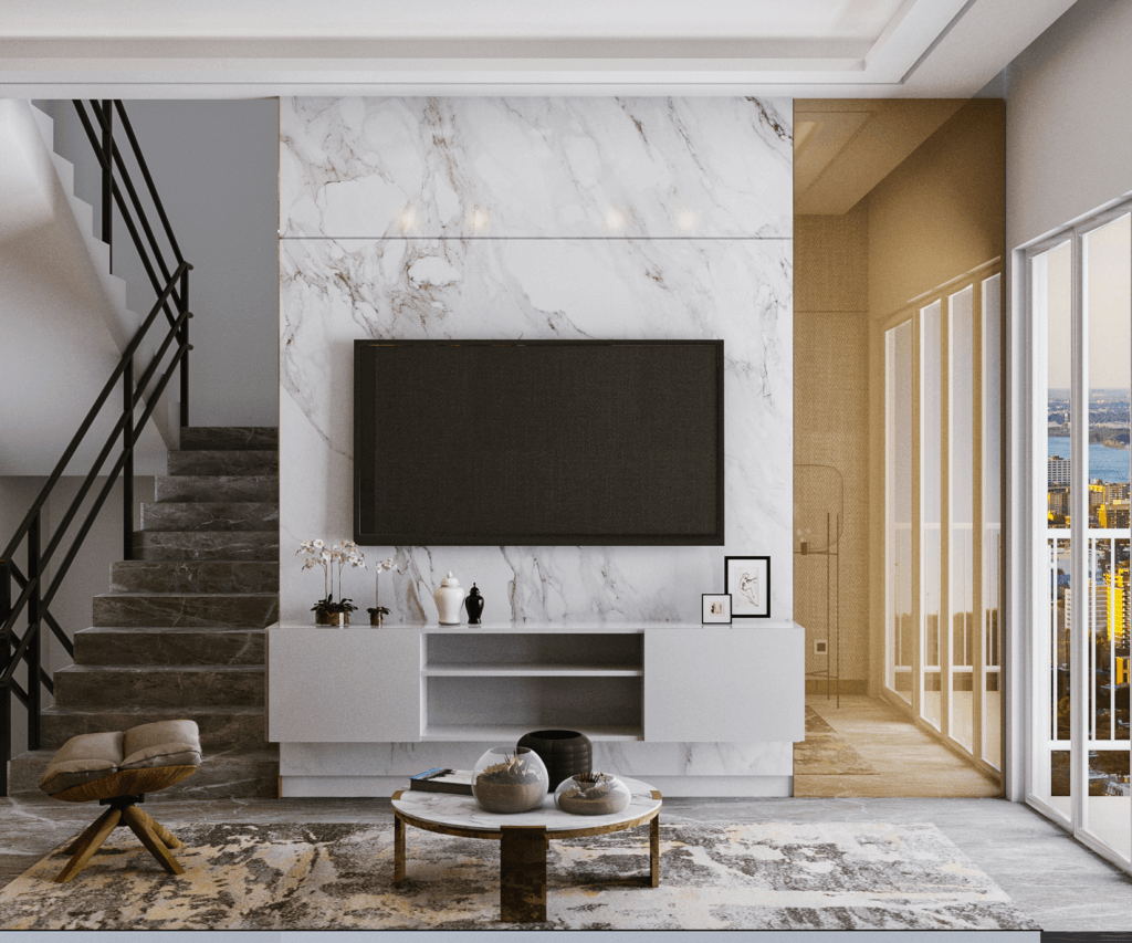 desain ruang keluarga modern kontemporer