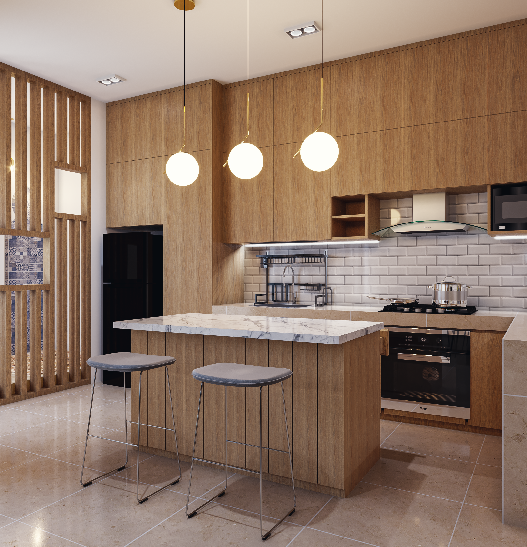 desain interior dapur modern-kontemporer