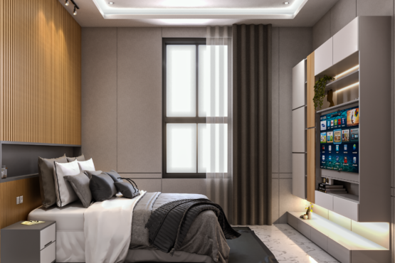 interior kamar tidur minimalis modern