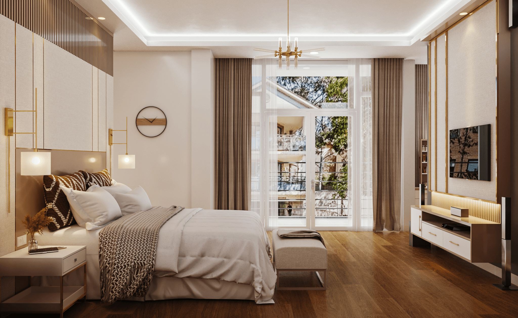 interior kamar tidur modern minimalis