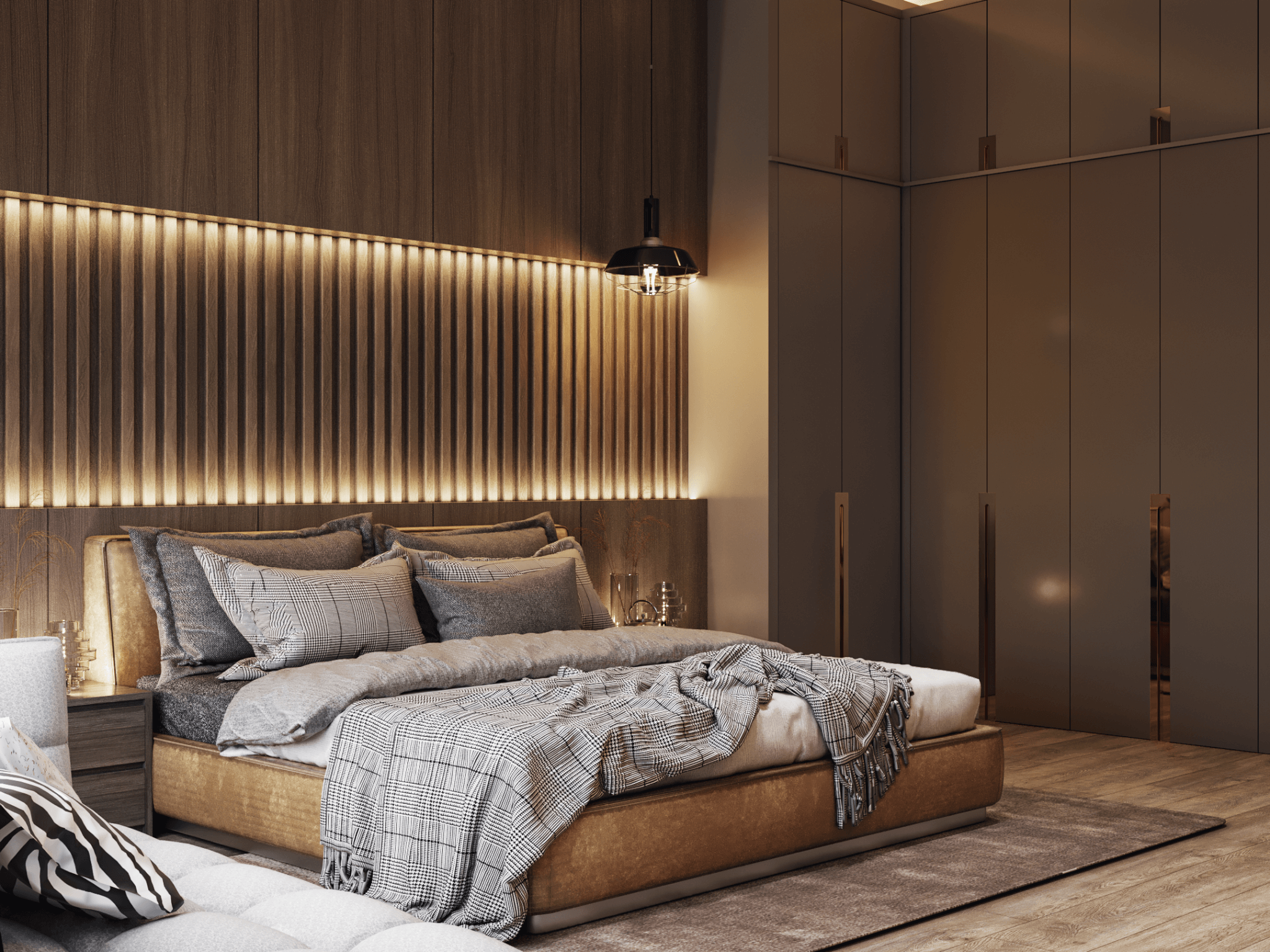 desain kamar tidur modern-kontemporer