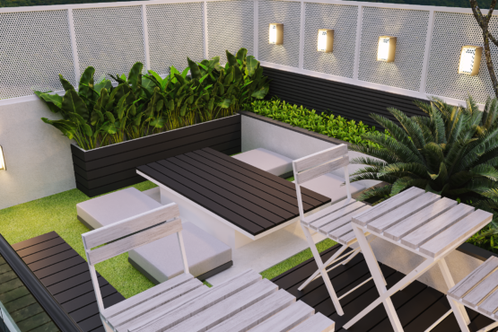 desain rooftop minimalis natural semarang jawa tengah