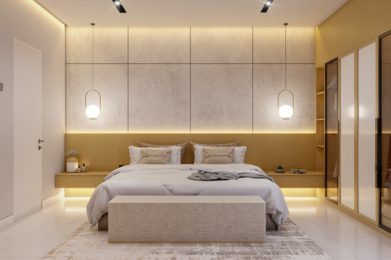 desain interior kamar tidur gaya minimalis kontemporer jakarta barat