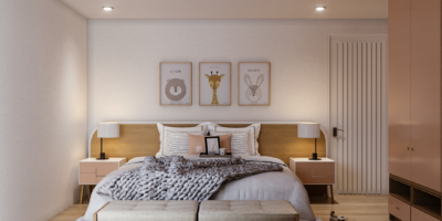 interior kamar tidur anak gaya modern natural malang jawa timur
