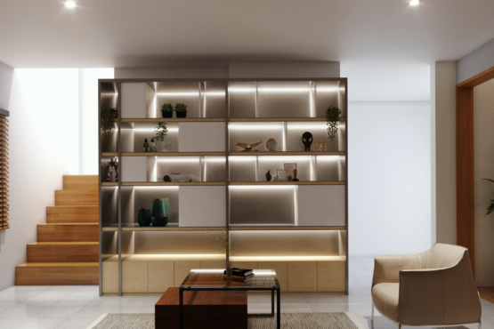interior ruang keluarga ruang tamu modern minimalis cibinong bogor