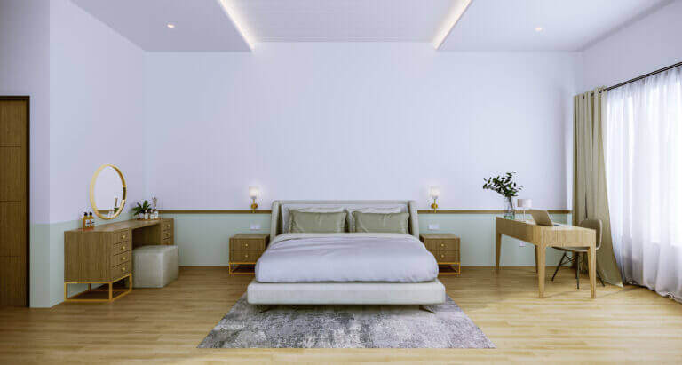 interior kamar tidur scandinavian padang