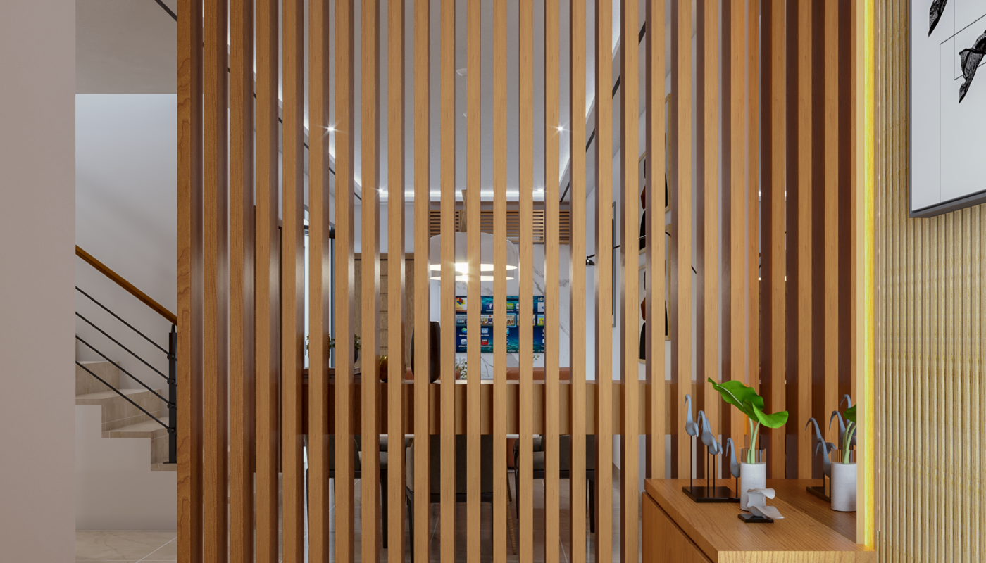 desain foyer rumah gaya minimalis modern, jakarta barat